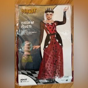 Spirit Queen of Hearts Costume - Red and Black